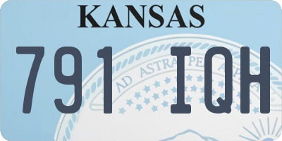 KS license plate 791IQH