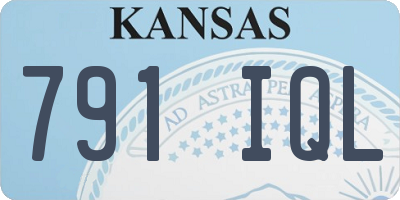 KS license plate 791IQL