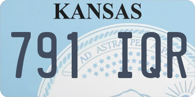KS license plate 791IQR