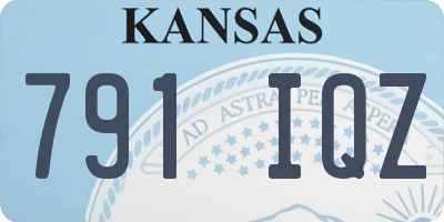 KS license plate 791IQZ