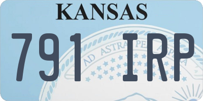 KS license plate 791IRP