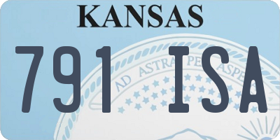 KS license plate 791ISA