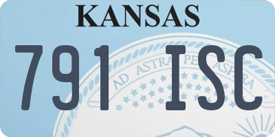 KS license plate 791ISC