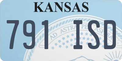 KS license plate 791ISD