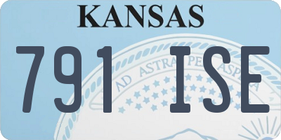 KS license plate 791ISE