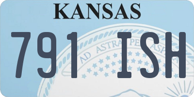 KS license plate 791ISH