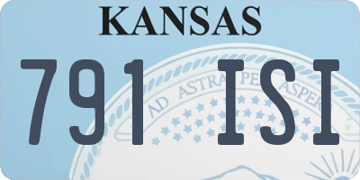 KS license plate 791ISI