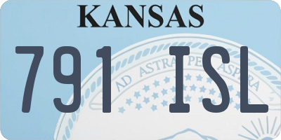 KS license plate 791ISL