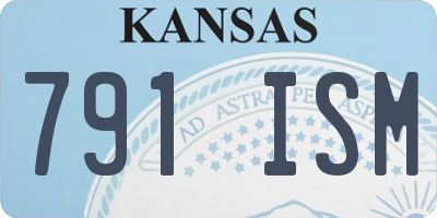 KS license plate 791ISM