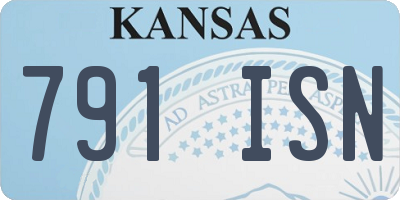 KS license plate 791ISN