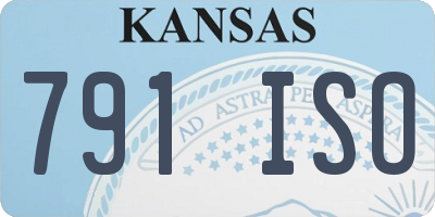 KS license plate 791ISO