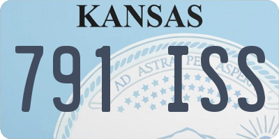 KS license plate 791ISS
