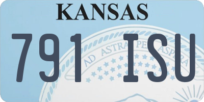 KS license plate 791ISU