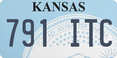 KS license plate 791ITC