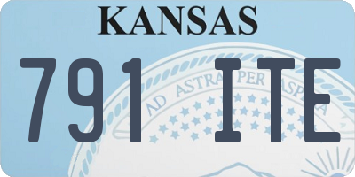 KS license plate 791ITE