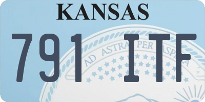 KS license plate 791ITF