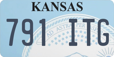 KS license plate 791ITG