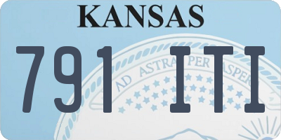 KS license plate 791ITI