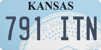 KS license plate 791ITN