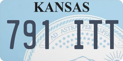 KS license plate 791ITT