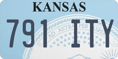 KS license plate 791ITY