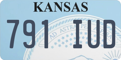 KS license plate 791IUD