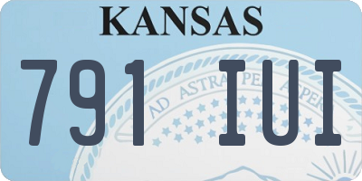 KS license plate 791IUI