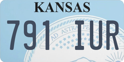 KS license plate 791IUR