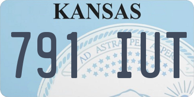 KS license plate 791IUT