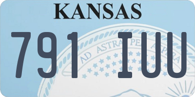 KS license plate 791IUU