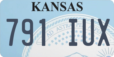 KS license plate 791IUX