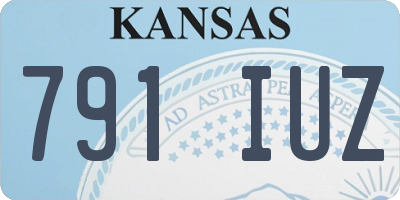 KS license plate 791IUZ