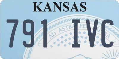 KS license plate 791IVC