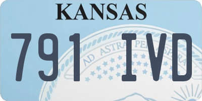 KS license plate 791IVD