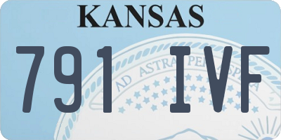 KS license plate 791IVF