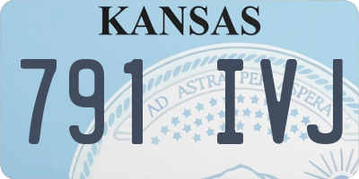 KS license plate 791IVJ