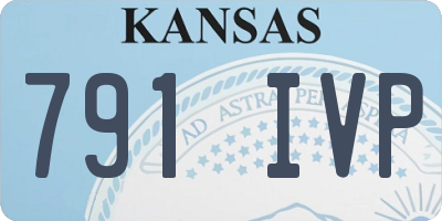 KS license plate 791IVP