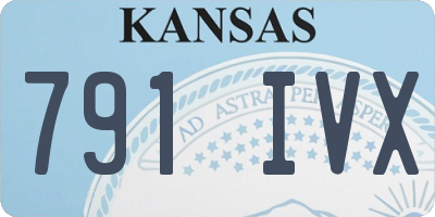 KS license plate 791IVX