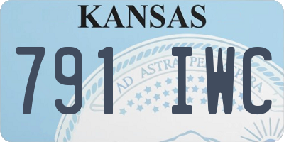 KS license plate 791IWC