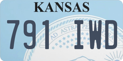 KS license plate 791IWD