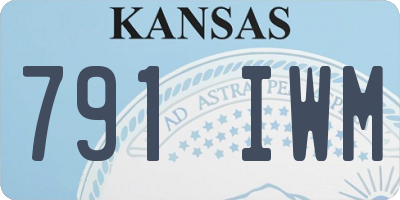 KS license plate 791IWM