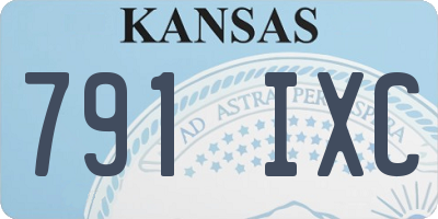 KS license plate 791IXC