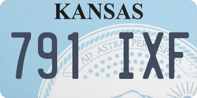 KS license plate 791IXF