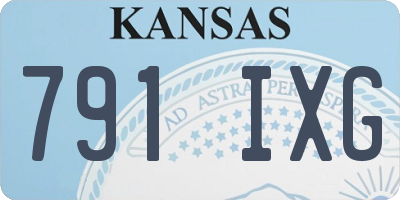 KS license plate 791IXG