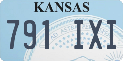 KS license plate 791IXI