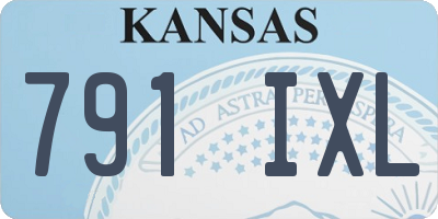 KS license plate 791IXL