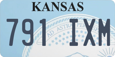 KS license plate 791IXM