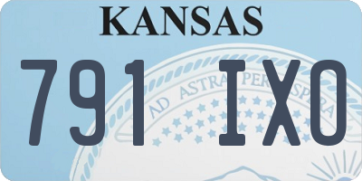 KS license plate 791IXO