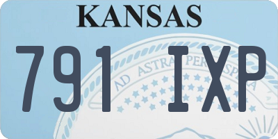 KS license plate 791IXP