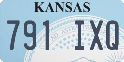 KS license plate 791IXQ